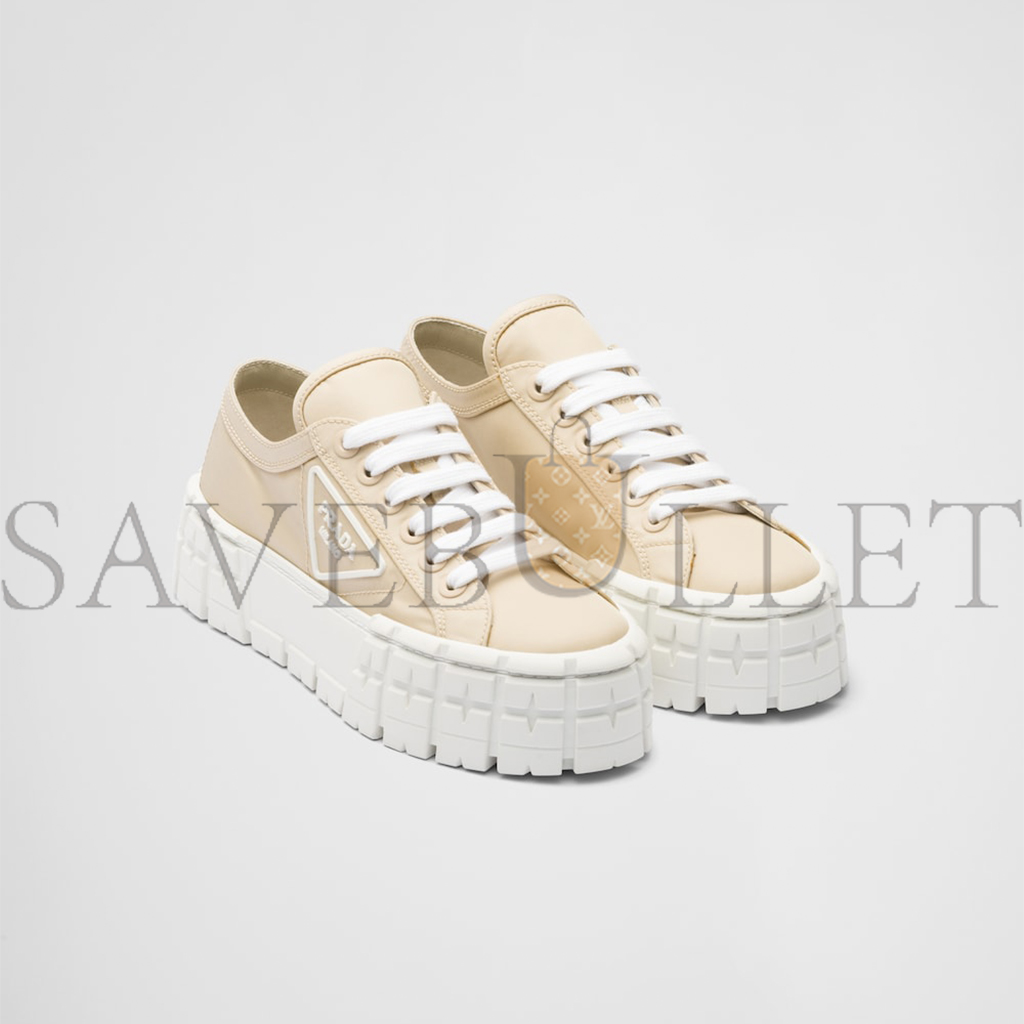 PRADA DOUBLE WHEEL RE-NYLON GABARDINE SNEAKERS 1E260M